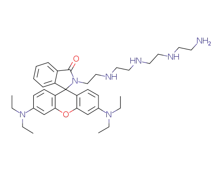 Molecular Structure of 1313741-43-3 (N-(rhodamine B)lactam-tetraethylenepentamine)
