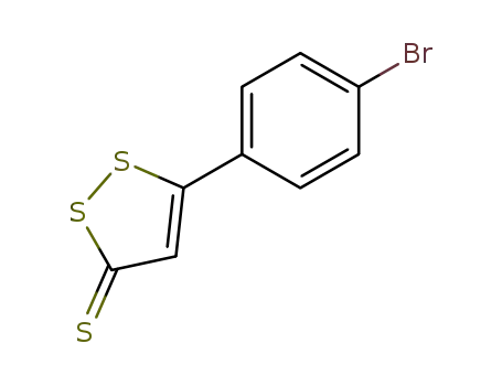 Molecular Structure of 14659-11-1 (5-(4-Bromo-phenyl)-[1,2]dithiole-3-thione)