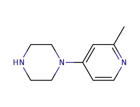 Molecular Structure of 98010-38-9 (Piperazine, 1-(2-methyl-4-pyridinyl)- (9CI))