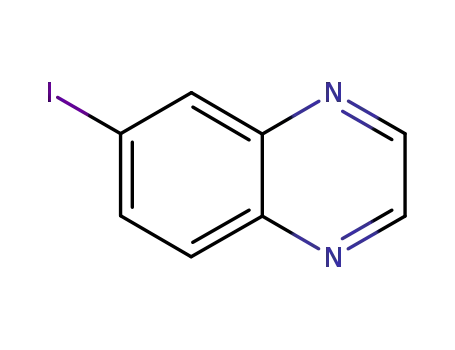 Molecular Structure of 50998-18-0 (Quinoxaline, 6-iodo- (9CI))