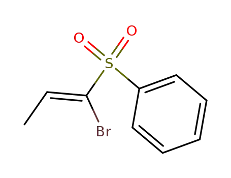 Molecular Structure of 54897-43-7 (Benzene, [(1-bromo-1-propenyl)sulfonyl]-, (Z)-)