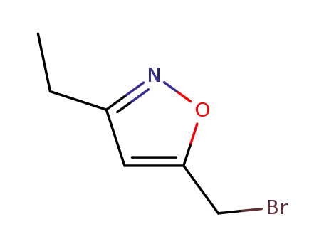 Molecular Structure of 36958-62-0 (Isoxazole, 5-(bromomethyl)-3-ethyl-)
