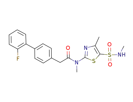 2-(2′-fluoro-[1,1′-biphenyl]-4-yl)-N-methyl-N-(4-methyl-5-(N-methylsulfamoyl)thiazol-2-yl)acetamide
