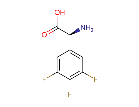 Molecular Structure of 1022990-86-8 ((2S)-2-AMINO-2-(3,4,5-TRIFLUOROPHENYL)ACETIC ACID)