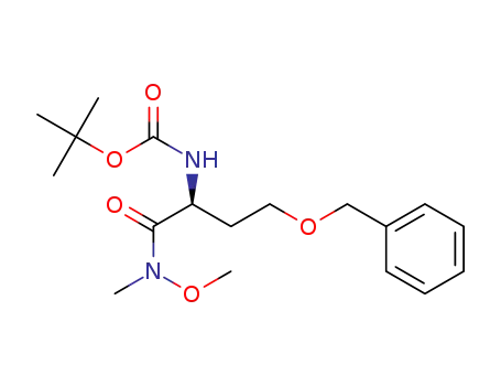 Molecular Structure of 183500-20-1 (Carbamic acid,
[1-[(methoxymethylamino)carbonyl]-3-(phenylmethoxy)propyl]-,
1,1-dimethylethyl ester, (S)-)