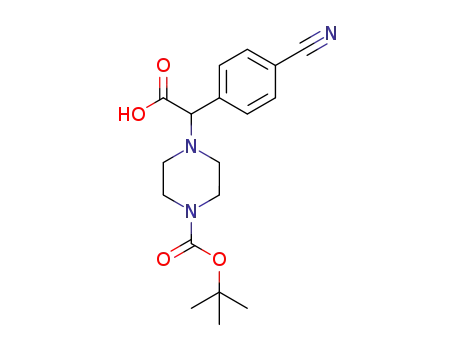 2-(4-Boc-piperazinyl)-2-(4-cyanophenyl)acetic acid