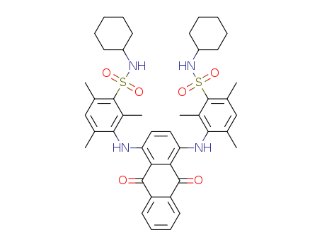Benzenesulfonamide,3,3'-[(9,10-dihydro-9,10-dioxo-1,4-anthracenediyl)diimino]bis[N-cyclohexyl-2,4,6-trimethyl-