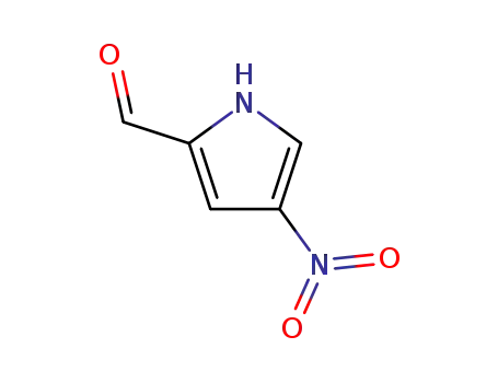 Molecular Structure of 19611-63-3 (1H-Pyrrole-2-carboxaldehyde, 4-nitro-)