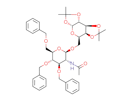 O-(2-acetamido-3,4,6-tri-O-benzyl-2-deoxy-β-D-glucopyranosyl)-(1→6)-1,2:3,4-di-O-isopropylidene-α-D-galactopyranose