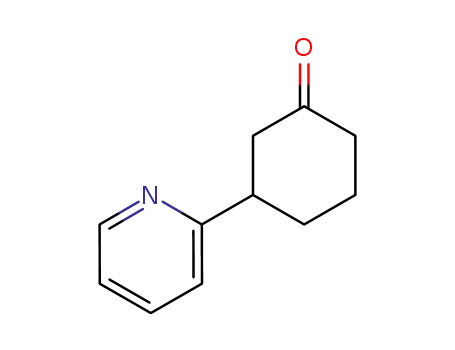 Molecular Structure of 110225-73-5 (3-(2-PYRIDINYL)CYCLOHEXANONE)