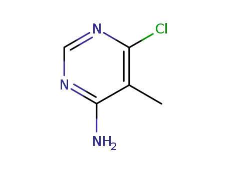 Molecular Structure of 14394-56-0 (4-Pyrimidinamine, 6-chloro-5-methyl- (9CI))