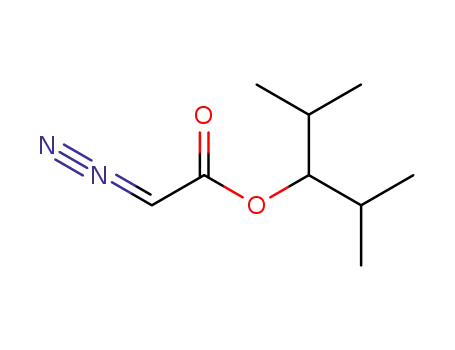 Molecular Structure of 139021-83-3 (Acetic acid, diazo-, 2-methyl-1-(1-methylethyl)propyl ester)