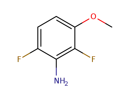 Molecular Structure of 144851-62-7 (Benzenamine, 2,6-difluoro-3-methoxy- (9CI))