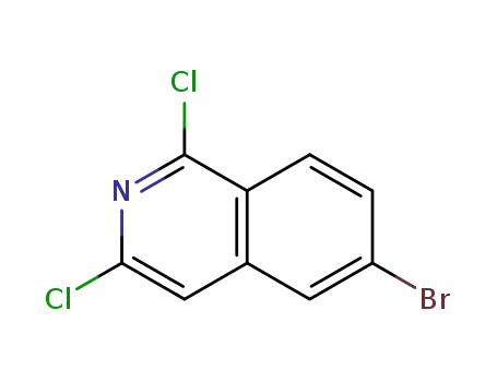 Molecular Structure of 552331-05-2 (6-Bromo-1,3-dichloroisoquinoline)