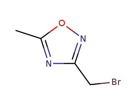 Molecular Structure of 959406-40-7 (3-Bromomethyl-5-methyl[1,2,4]oxadiazole)