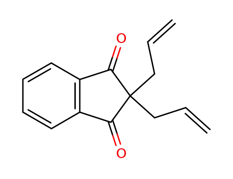 Molecular Structure of 81055-89-2 (2,2-diallyl-1H-indene-1,3(2H)-dione)