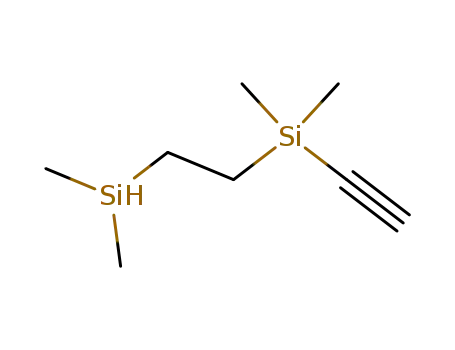 Molecular Structure of 113347-98-1 (Silane, [2-(dimethylsilyl)ethyl]ethynyldimethyl-)