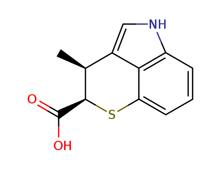 2H-Thiopyrano[4,3,2-cd]indole-2-carboxylicacid, 3,5-dihydro-3-methyl-, (2R,3S)-