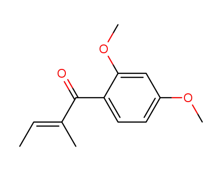 (E)-1-(2,4-dimethoxyphenyl)-2-methylbut-2-en-1-one