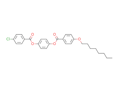 Molecular Structure of 126762-13-8 (4-(4-chlorobenzoyloxy)phenyl 4-(octyloxy)benzoate)