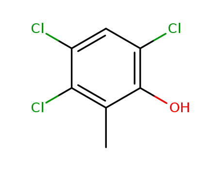 Molecular Structure of 643-14-1 (3,4,6-Trichloro-o-cresol)