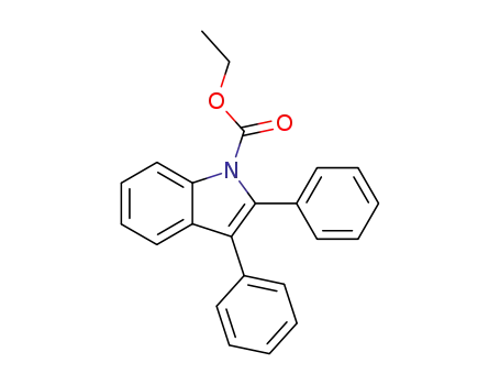 Molecular Structure of 857809-85-9 (ethyl 2,3-diphenyl-1H-indole-1-carboxylate)