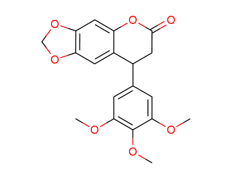 Molecular Structure of 1240483-57-1 (8-(3,4,5-trimethoxyphenyl)-7,8-dihydro-6H-[1,3]dioxolo[4,5-g]-chromen-6-one)