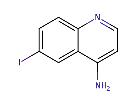 Molecular Structure of 40107-08-2 (4-AMINO-6-IODOQUINOLINE)