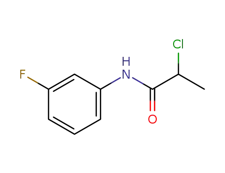 Molecular Structure of 941400-35-7 (2-chloro-N-(3-fluorophenyl)propanamide)