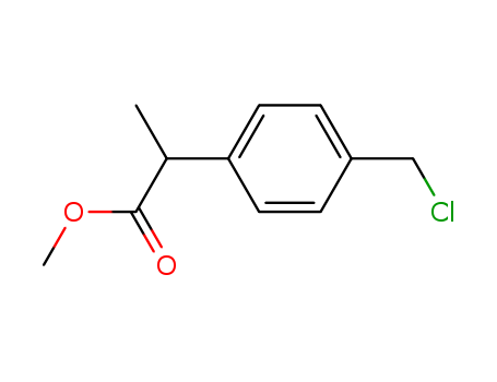 Benzeneacetic acid, 4-(chloromethyl)-α-methyl-, methyl ester