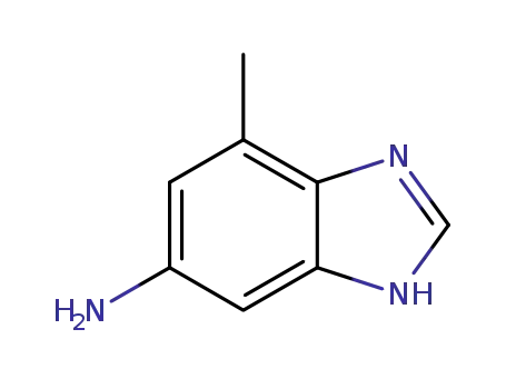 1H-벤즈이미다졸-5-아민, 7-메틸-(9CI)