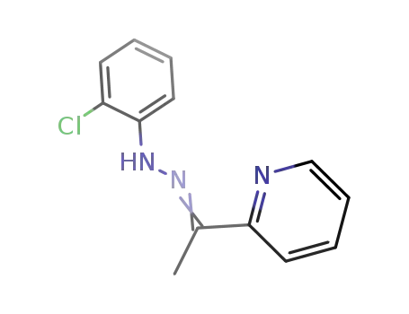 Molecular Structure of 81756-73-2 (2-(1-[2-(2-chlorophenyl)hydrazono]ethyl)pyridine)
