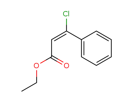 2-Propenoic acid, 3-chloro-3-phenyl-, ethyl ester, (E)-