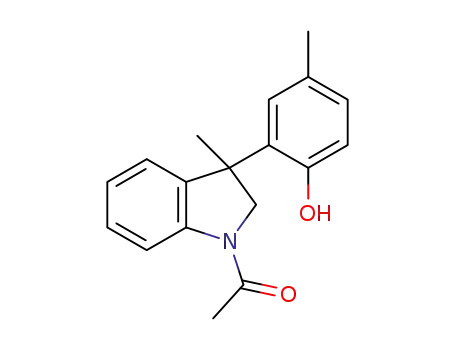 N-acetyl-3-(2-hydroxy-5-methylphenyl)-3-methylindoline