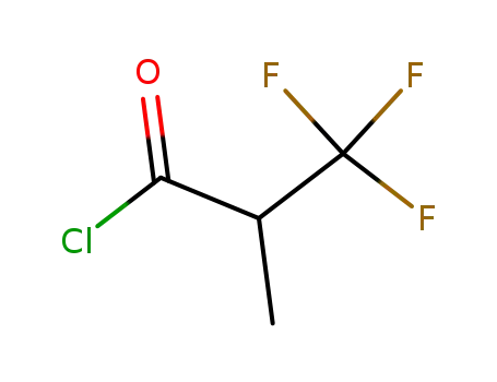 Molecular Structure of 88740-59-4 (Propanoyl chloride, 3,3,3-trifluoro-2-methyl-)