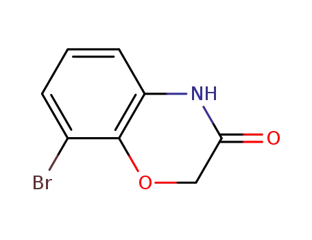 Molecular Structure of 688363-48-6 (8-Bromo-4Hbenzo[1,4]oxazin-3-one)
