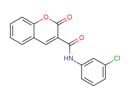 2H-1-Benzopyran-3-carboxamide, N-(3-chlorophenyl)-2-oxo-