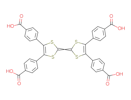 Molecular Structure of 1392413-73-8 (tetrathiafulvalene-3,4,5,6-tetrakis(4-benzoic acid))