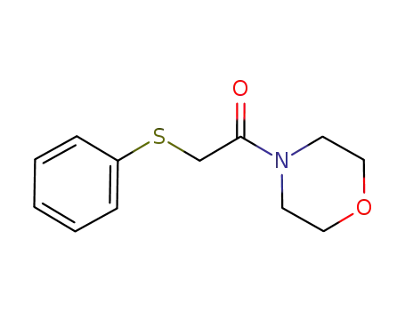 Molecular Structure of 425608-06-6 (1-morpholino-2-(phenylthio)ethanone)