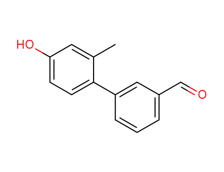 Molecular Structure of 955930-70-8 (4-HYDROXY-2'-METHYL[1,1'-BIPHENYL]-3-CARBALDEHYDE)