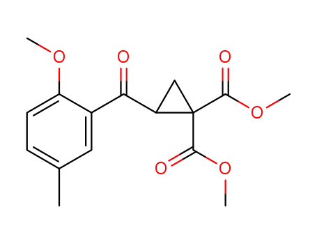 dimethyl 2-(2-methoxy-5-methylbenzoyl)cyclopropane-1,1-dicarboxylate
