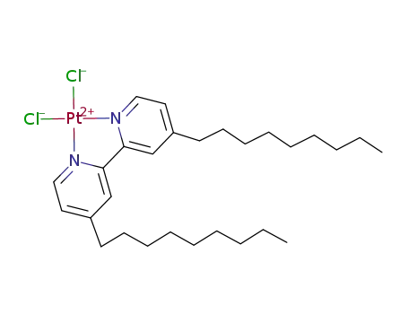 Molecular Structure of 518299-68-8 (dichloro-bis(4,4'-dinonyl-2,2'-dipyridyl)platinum)