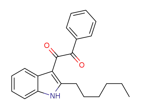 1-(2-hexyl-1H-indol-3-yl)-2-phenylethane-1,2-dione