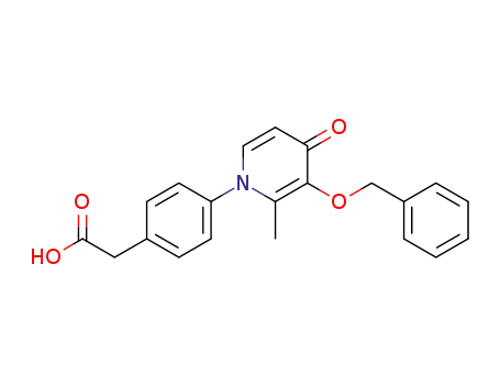 2-(4-(3-(benzyloxy)-2-methyl-4-oxopyridin-1(4H)-yl)phenyl)-acetic acid