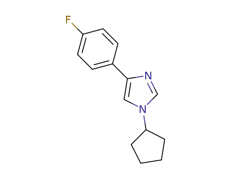 1-cyclopentyl-4-(4-fluorophenyl)-1H-imidazole