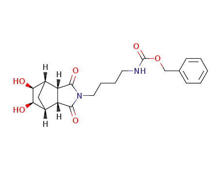 benzyl (4-((3aR,4R,5R,6S,7S,7aS)-5,6-dihydroxy-1,3-dioxooctahydro-2H-4,7-methanoisoindol-2-yl)butyl)carbamate