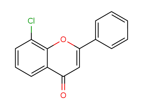 Molecular Structure of 1148-20-5 (4H-1-Benzopyran-4-one, 8-chloro-2-phenyl-)