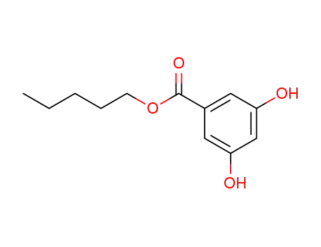 Molecular Structure of 37622-60-9 (pentyl 3,5-dihydroxybenzoate)