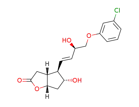 Molecular Structure of 53906-54-0 (CLOPROSTENOL LACTONE DIOL)