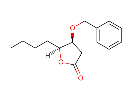 2(3H)-Furanone, 5-butyldihydro-4-(phenylmethoxy)-, (4S,5S)-
